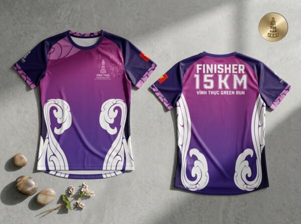 Áo Finisher Vĩnh Thực Green Run - Ảnh 3
